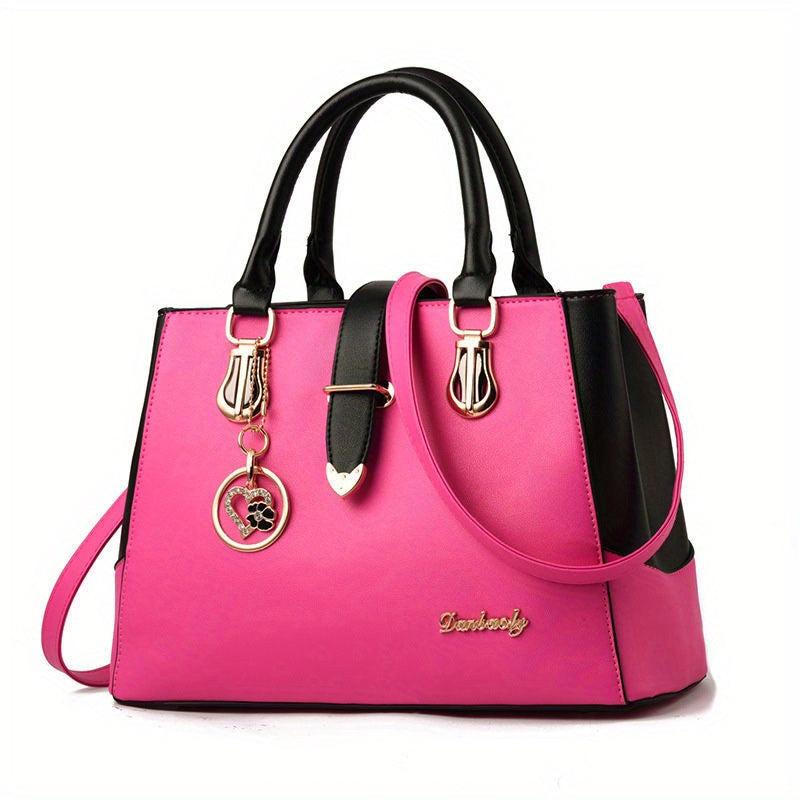 Women's Shoulder Bag Double Handle Purse for Work