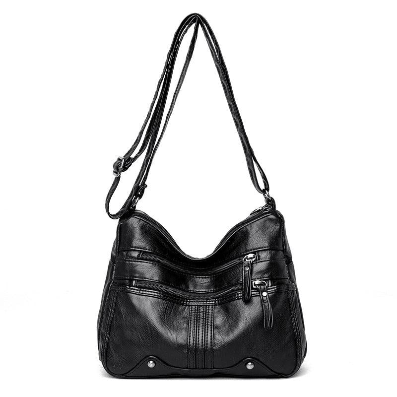 Studded Decor Crossbody Bag Women's Pocket Purse PU Leather Shoulder Bag