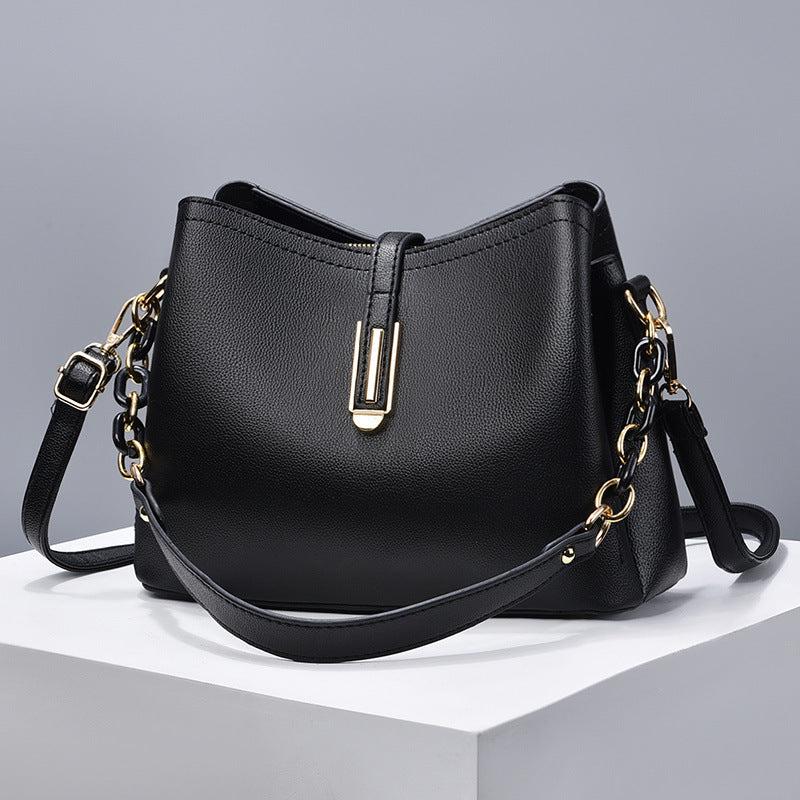 Classic Bucket Bag Women's Shoulder Bag All Match Bag For Work