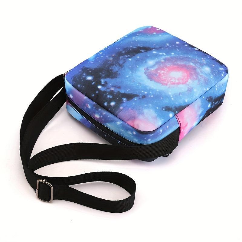 Floral Print Crossbody Bag Nylon Shoulder Small Purse