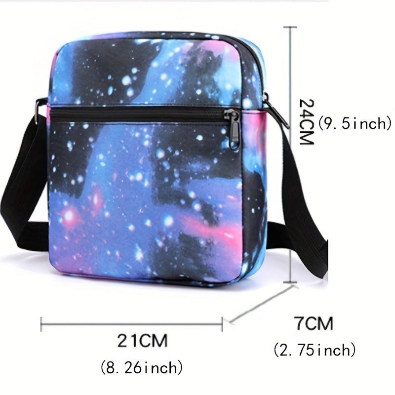 Floral Print Crossbody Bag Nylon Shoulder Small Purse