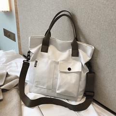 Canvas Hand Tote Bag Large Capacity Shoulder Bag