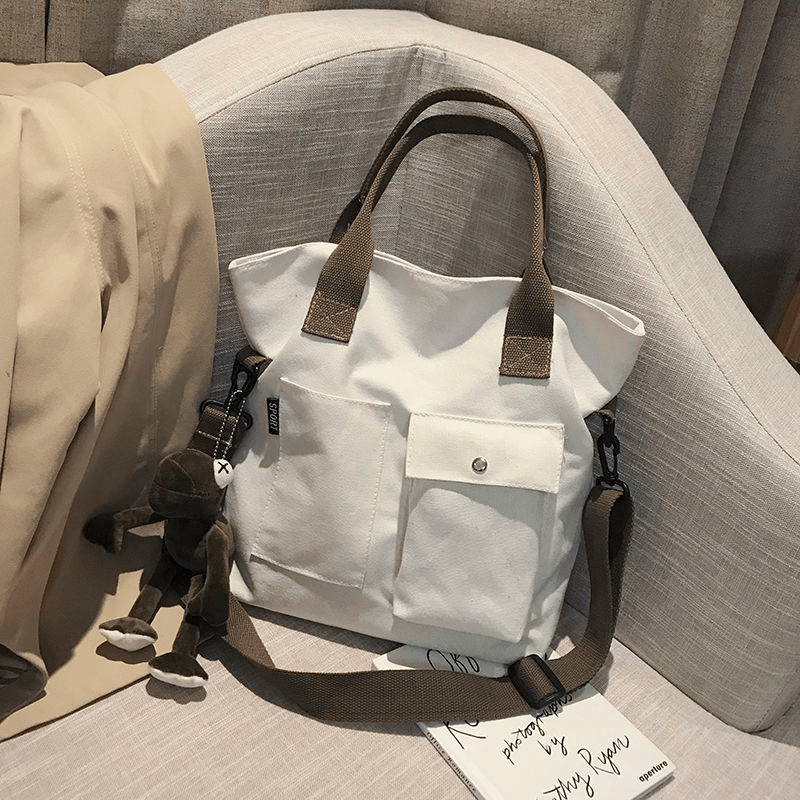 Canvas Hand Tote Bag Large Capacity Shoulder Bag
