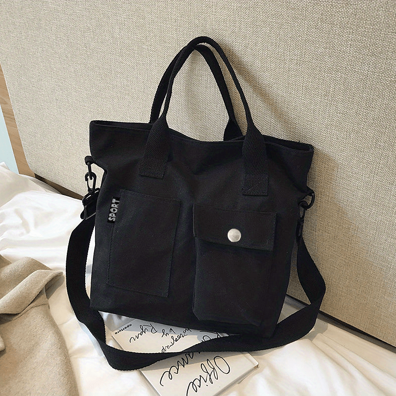Canvas Hand Tote Bag Large Capacity Shoulder Bag
