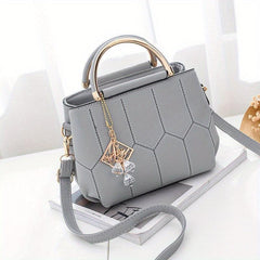 Women's Geometric Pattern Satchel Bag Shoulder Bag Casual Tote Bag