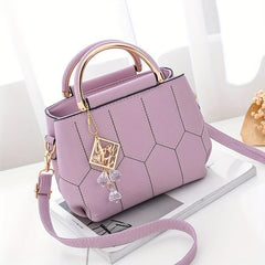 Women's Geometric Pattern Satchel Bag Shoulder Bag Casual Tote Bag