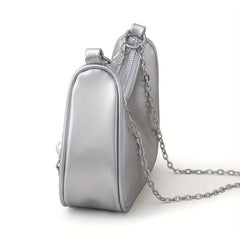 Star Decor Crossbody Bag Y2K Baguette Bag