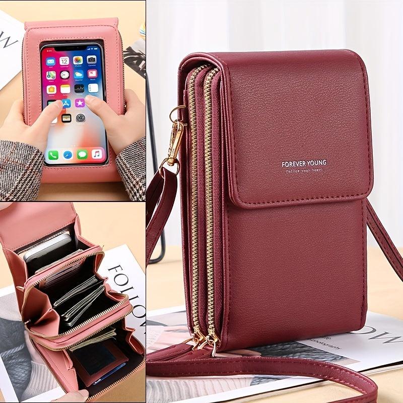 Touch Screen Mobile Phone Bag Mini Crossbody Purse