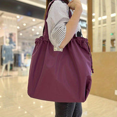 Foldable Shopping Bag Reusable Washable Grocery Bag Women Travel Tote