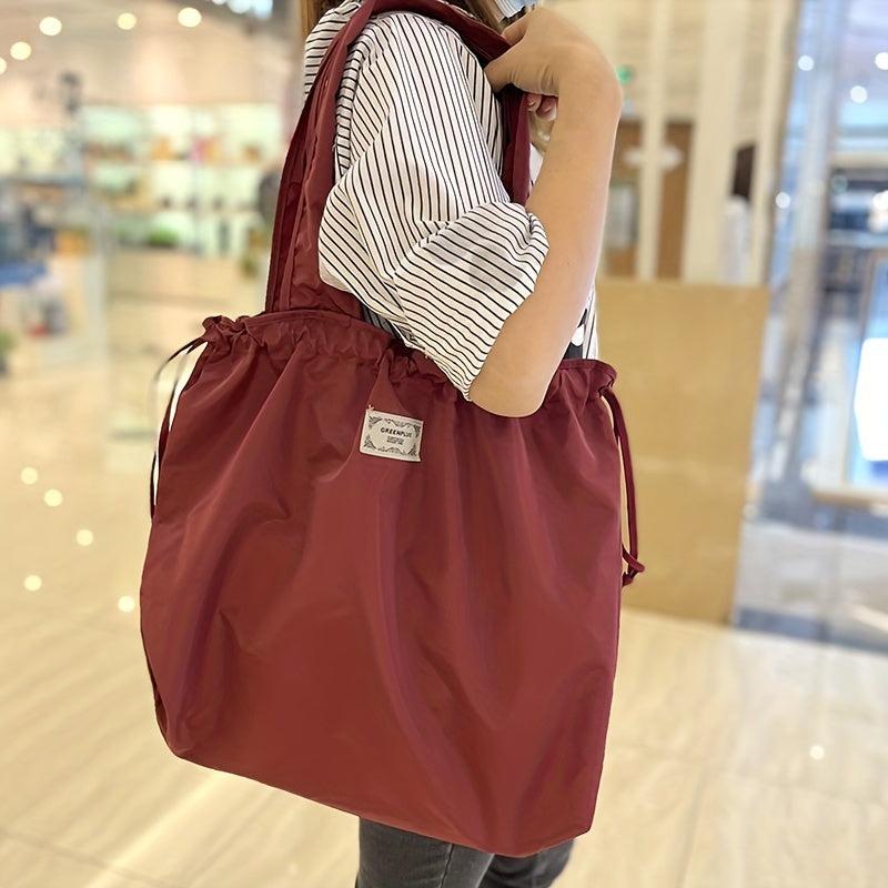 Foldable Shopping Bag Reusable Washable Grocery Bag Women Travel Tote