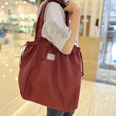 Foldable Shopping Bag Reusable Washable Grocery Bag Women Travel Tote
