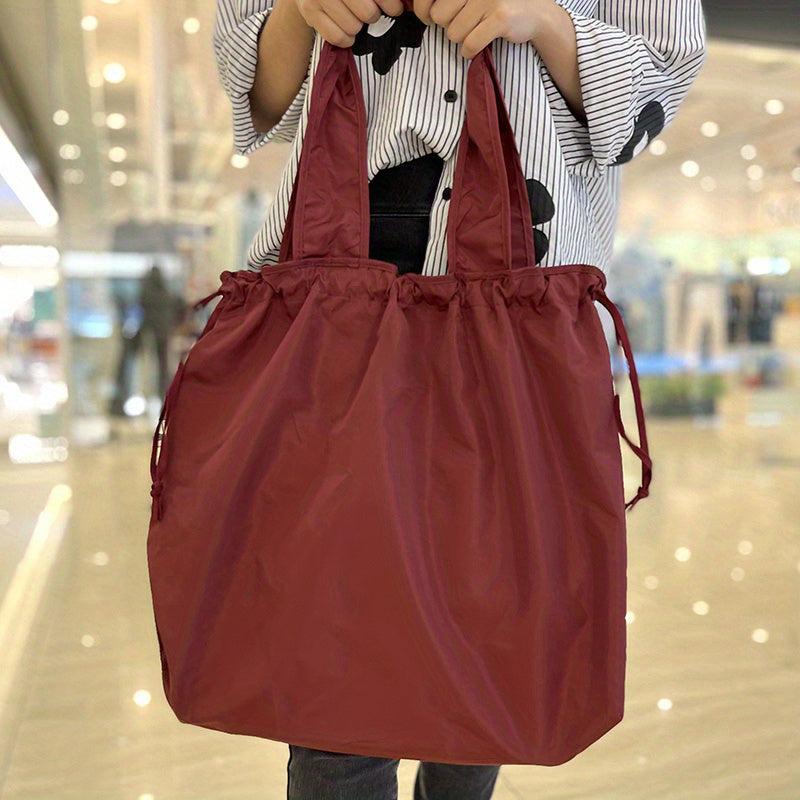 Foldable Shopping Bag Reusable Washable Grocery Bag Women Travel Tote