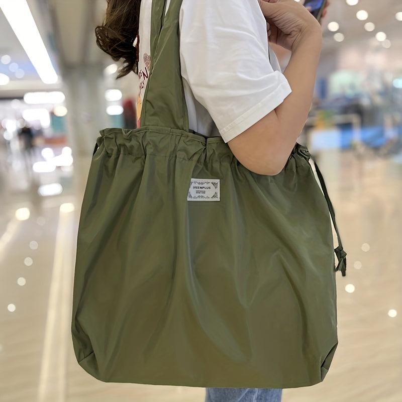 Foldable Shopping Bag Reusable Washable Grocery Bag Women Travel Tote