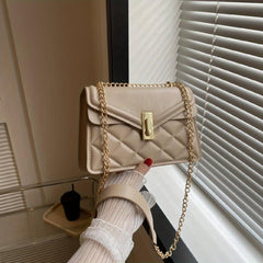 Argyle Quilted Crossbody Bag Chain Shoulder Bag for Women