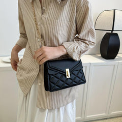 Argyle Quilted Crossbody Bag Chain Shoulder Bag for Women