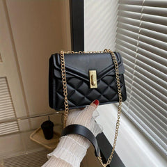 Argyle Quilted Crossbody Bag Chain Shoulder Bag for Women