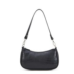 Vintage Crocodile Embossed Shoulder Bag Chain Handbag
