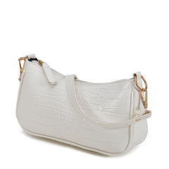 Vintage Crocodile Embossed Shoulder Bag Chain Handbag