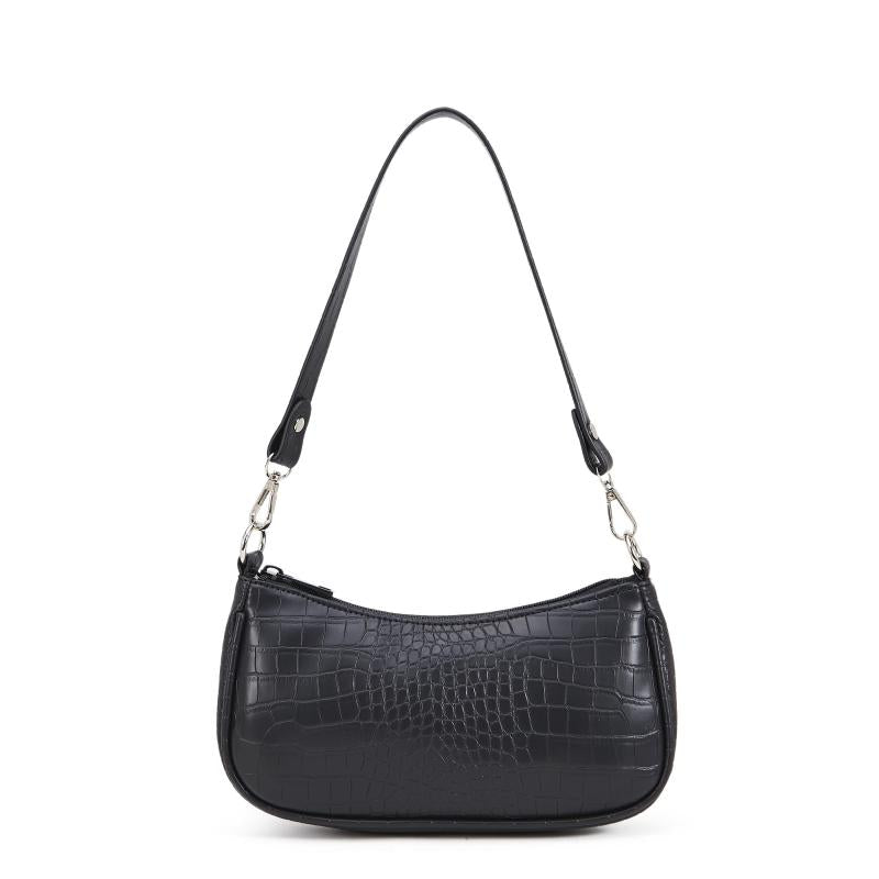 Vintage Crocodile Embossed Shoulder Bag Chain Handbag
