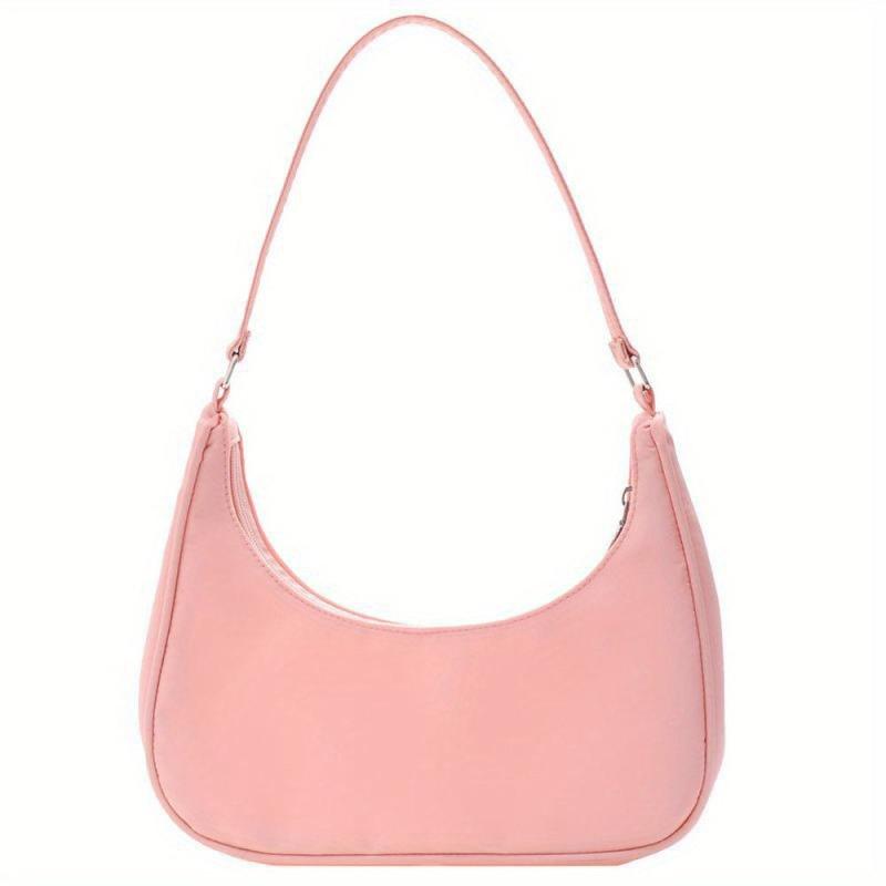Stylish Shoulder Bag with Zipper - Minimalist Underarm Bag