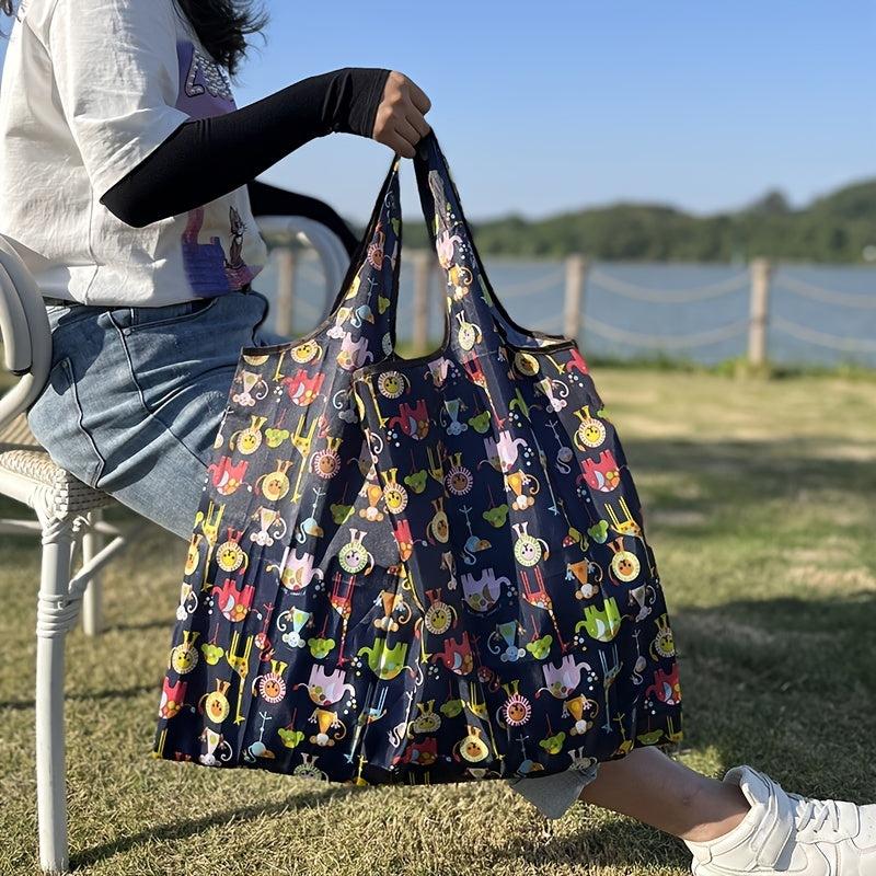 Waterproof Grocery Tote Bag Large Capacity Shoulder Bag