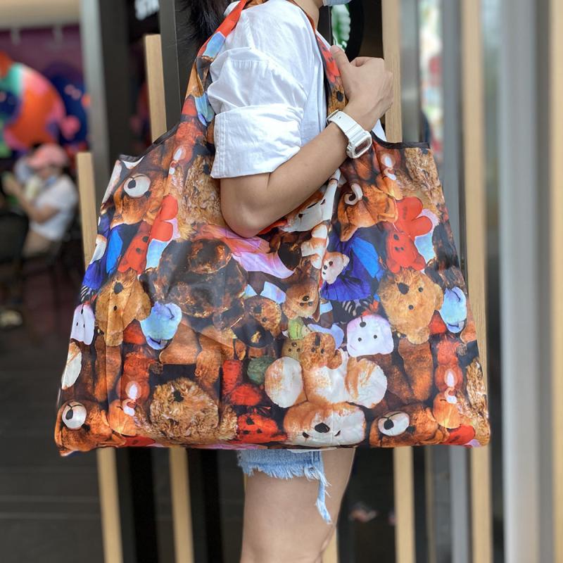 Waterproof Grocery Tote Bag Large Capacity Shoulder Bag