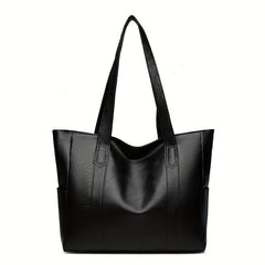 Minimalist Vintage Tote Shoulder Bag Solid Handbag All Match Bag