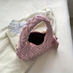 Raw Trim Denim Hobo Bag Shoulder Bag With Coin Purse
