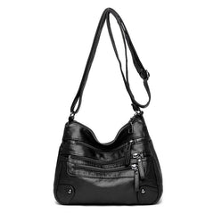 Faux Leather Shoulder Bag Crossbody Bag Casual Solid Women's Purses