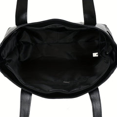 Large Capacity Shoulder Bag PU Leather Handbags For Work & School