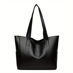 Large Capacity Shoulder Bag PU Leather Handbags For Work & School