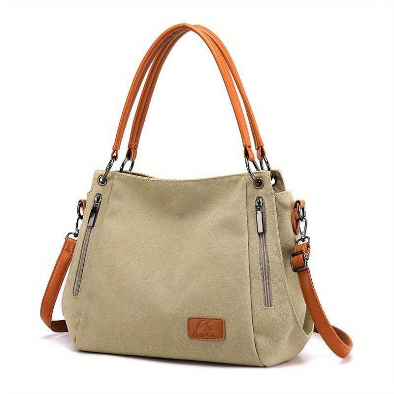 Canvas Tote Bag Large Capacity Crossbody Bag Handbag