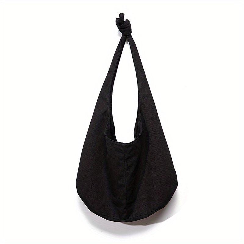 Retro Boho Linen Shoulder Bag Slouchy Style Underarm Hobo Purse