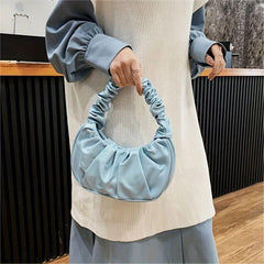 Cloud Ruched Hobo Bag for Women Underarm Purses