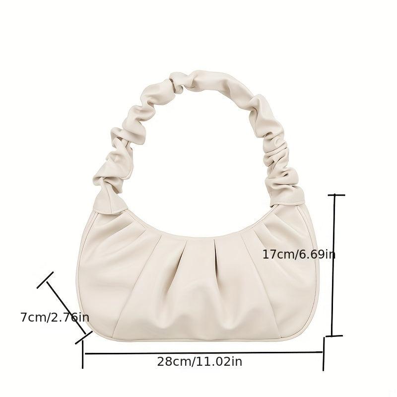 Cloud Ruched Hobo Bag for Women Underarm Purses