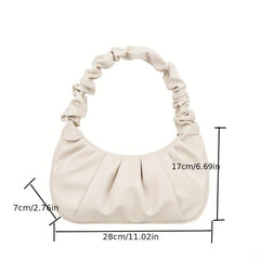 Cloud Ruched Hobo Bag for Women Underarm Purses