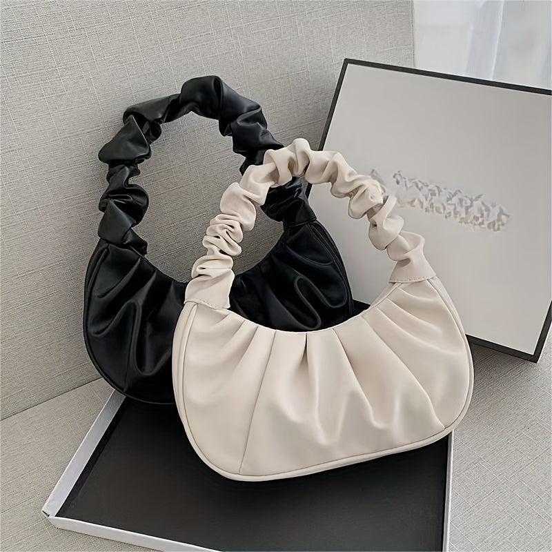 Cloud Ruched Hobo Bag for Women Underarm Purses
