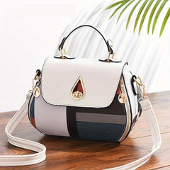Plaid Pattern Crossbody Bag Small Zipper Flap Purse