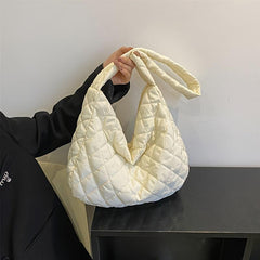 Lattice Quilted Shoulder Bag Large Capacity Crossbody Bag