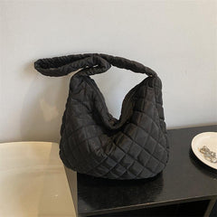 Lattice Quilted Shoulder Bag Large Capacity Crossbody Bag