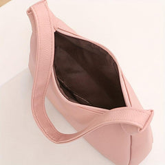 Minimalist Zipper Shoulder Bag for Women's Work