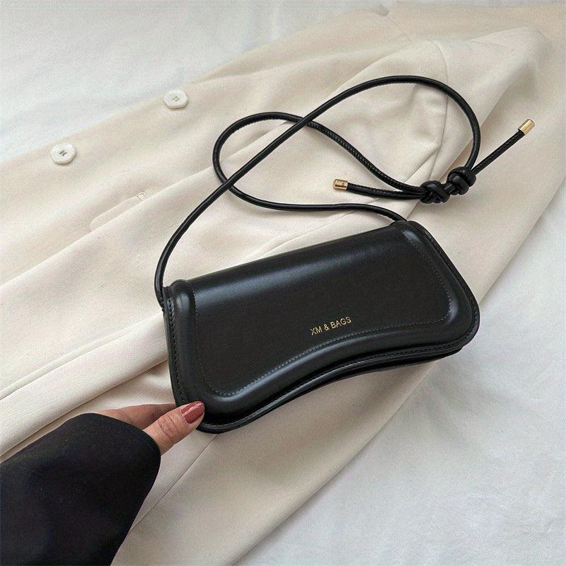 Versatile PU Leather Baguette Bag Women's Handbag