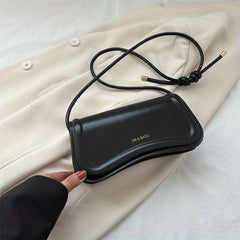 Versatile PU Leather Baguette Bag Women's Handbag