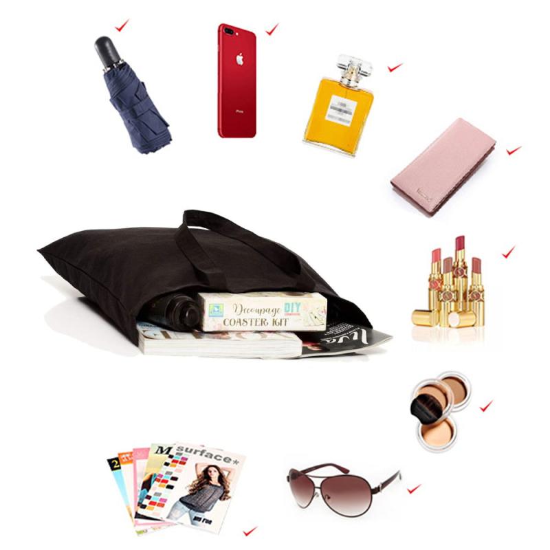 Flower Letter Print Tote Bag Travel Shoulder Bag