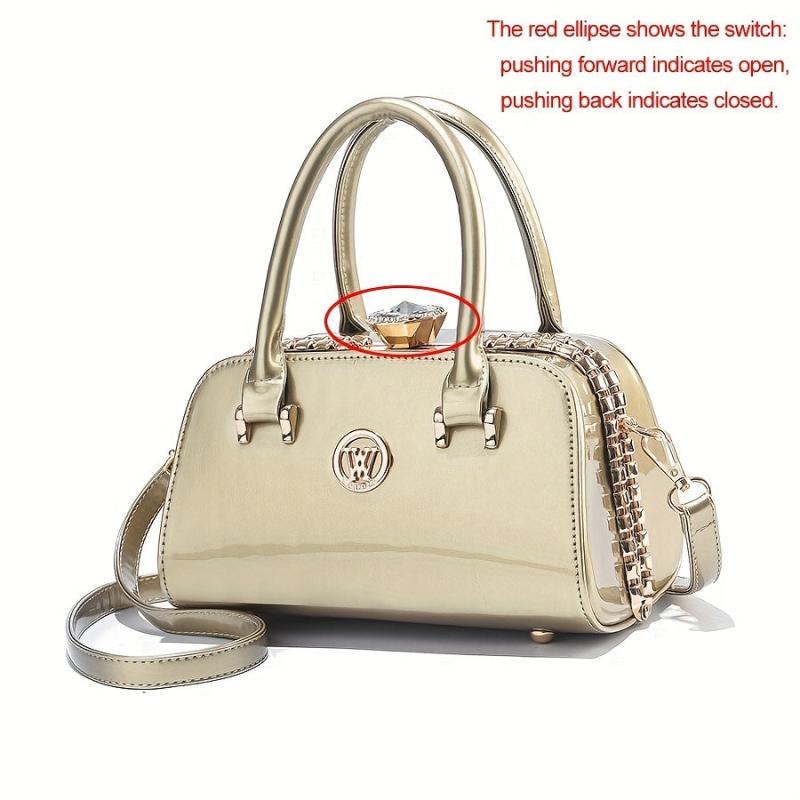 Rhinestone Decor Crossbody Bag for Women