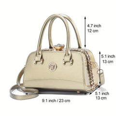 Rhinestone Decor Crossbody Bag for Women