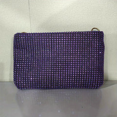 Rhinestone Shoulder Bag Large Capacity Purse Glitter Handbag