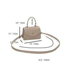 Argyle Embossed Mini Felt Crossbody Bag