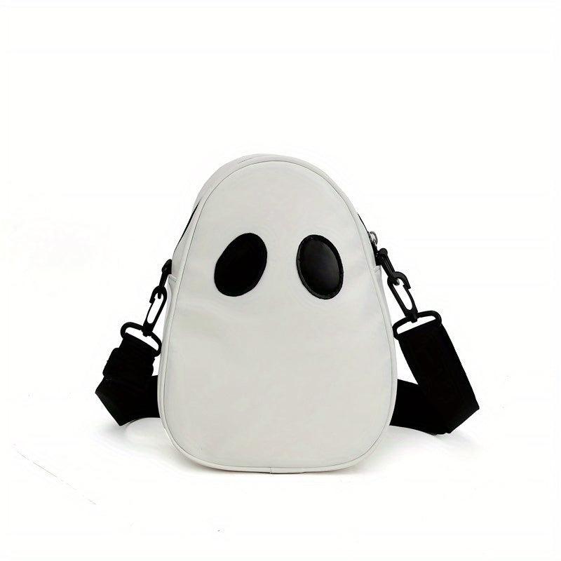 Halloween Ghost Purse PU Leather Crossbody Bag Spooky Season Trick Or Treat