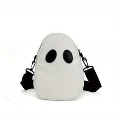 Halloween Ghost Purse PU Leather Crossbody Bag Spooky Season Trick Or Treat